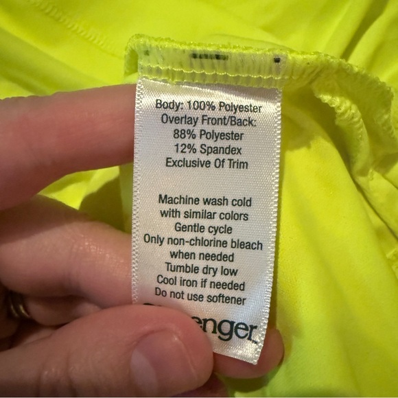 Slazenger Neon Yellow Gray Golf Set‎ Women’s Size Medium Sleeveless Polo Skort - Picture 12 of 14